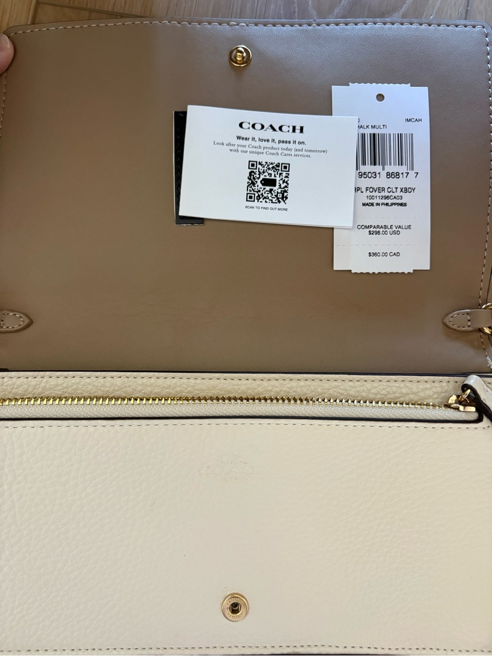 Coach Anna Foldover Clutch Crossbody